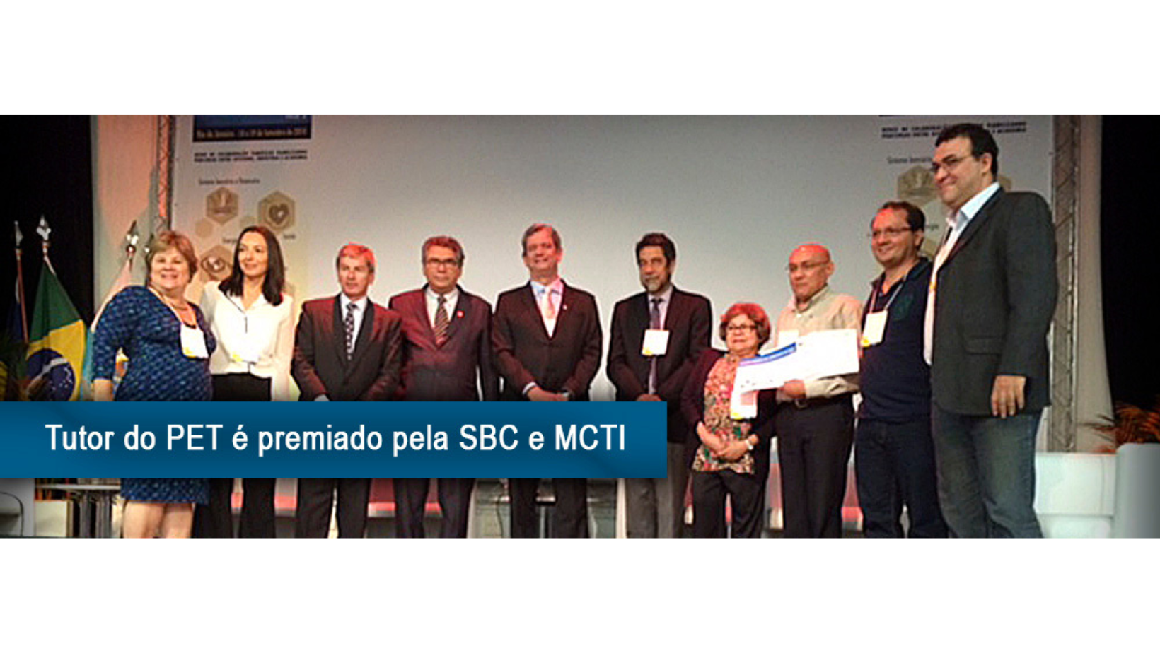 Tutor do PET-SI tem trabalho premiado pela SBC e MCTI