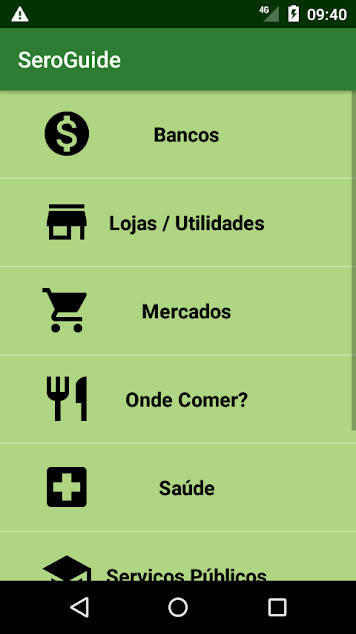 Tela inicial do App SeroGuide