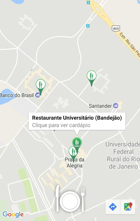 Mapa da faculdade