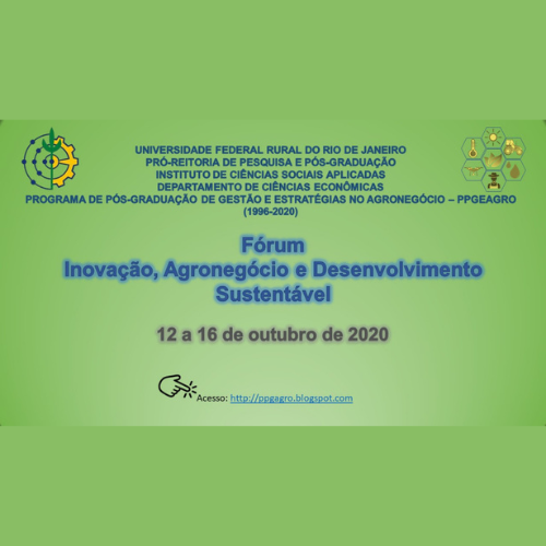 A UFRRJ convida todos a participarem do I Fórum Inovação, Agronegócio e Desenvolvimento Sustentável da UFRRJ!