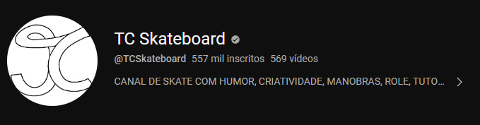 Contagem de inscritos do canal TC Skateboard